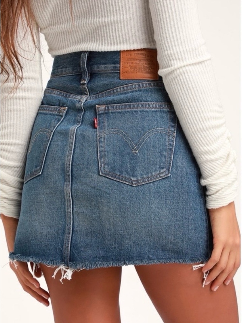Women’s Levi Raw Hem Skirt